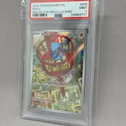 Pokemon - Mega Evolution - Riolu - Pokemon Center Stamp - PSA 9 Mint - Image 3