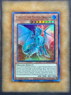 Yugioh Timaeus the United Dragon BACH-EN003 Ultra Rare 1st Ed NM - Image 1