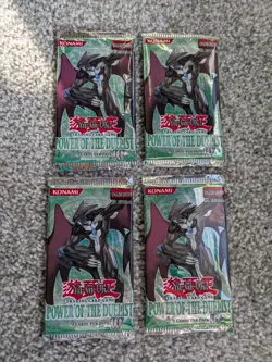 4x Yugioh Power of the Duelist 1st Edition Factory Sealed Booster Pack! - Image 1