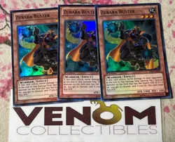 3x (M/NM) - Zubaba Buster - ZTIN-EN020 - Super Rare - 1st Edition YuGiOh - Image 1