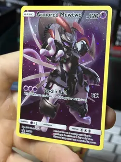 Armored Mewtwo SM228 Black Star Promo 2019 Holo SWIRL Pokemon Card TCG - Image 4
