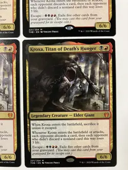 Magic The Gathering MTG Kroxa Titan Of Deaths Hunger X4 Card Lot NM Promo - Image 4