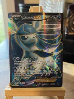 Pokemon TCG Glaceon-EX Fates Collide Holo Card 116/124 Damaged See Pictures - Image 1