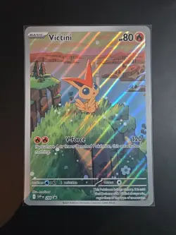 Jumbo Victini #208 Promo Card Full Art From The Black And White Illustration Box - Image 1