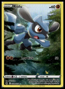 Riolu GG26/GG70 Crown Zenith: Galarian Gallery Full Art Pokemon Card | NM - Image 1
