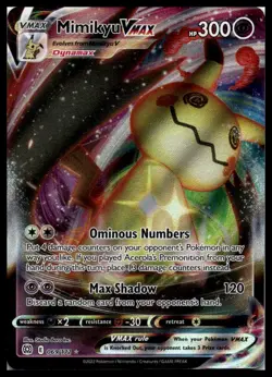 Mimikyu VMAX 069/172 SWSH09: Brilliant Stars Ultra Rare Pokemon Card | NM - Image 1