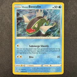 Pokemon TCG Hisuian Basculin SWSH273 Black Star Promo Cosmos Holo Card - Image 1