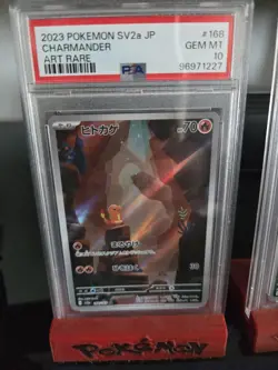 PSA Gem Mint 10 - Charmander 168/165 Sv2a: Pokemon Card 151 Holo (Japanese) - Image 1