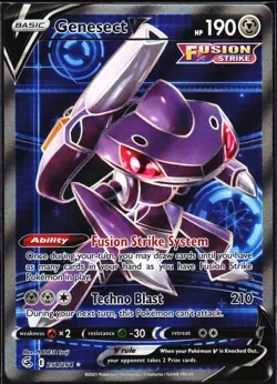 Pokemon Card- Genesect V (Full Art) SWSH08: Fusion Strike #254/264 - Image 1