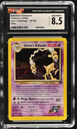 CGC 8.5 Sabrina's Alakazam 2000 Gym Challenge 16/132 Holo Pokemon Card - Image 1