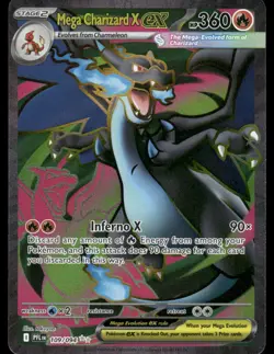 Pokemon Cards Mega Charizard X ex 109/094 Phantasmal Flames Ultra Rare NM *1 - Image 1