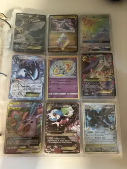 Pokemon Card Binder 100+ Cards Comes With Binder And Sleeves - Image 1