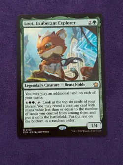 MTG Foundations #106 Loot, Exuberant Explorer NM - Image 1