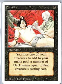 Revised Edition #126 Sacrifice - Image 1