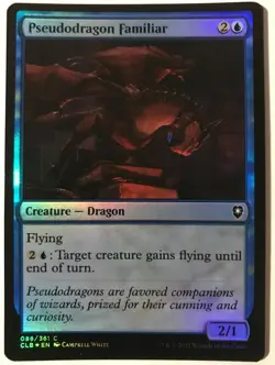 *foil* PSEUDODRAGON FAMILIAR Commander Baldurs Gate MTG Magic the Gathering - Image 1
