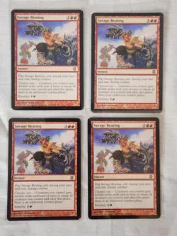 Played Savage Beating Darksteel Mtg Magic the Gathering - Image 1