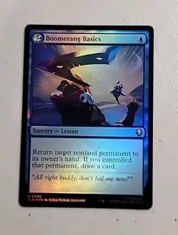 1x Boomerang Basics, Foil, Magic the Gathering MTG NM Avatar The Last Airbender - Image 1