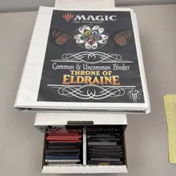 MTG Magic the Gathering Bulk Retail Lot Throne of Eldraine 1626 C, 393 UC Binder - Image 3