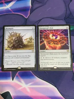 C454 MAGIC GATHERING MTG COMMANDER MASTERS BOOMPILE NEVINYRRAL'S DISK RARE NM - Image 1