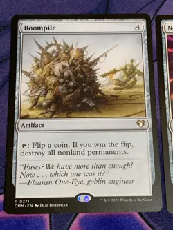 C454 MAGIC GATHERING MTG COMMANDER MASTERS BOOMPILE NEVINYRRAL'S DISK RARE NM - Image 2