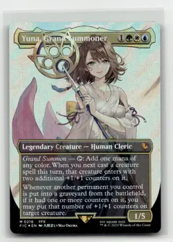 Yuna, Grand Summoner (Borderless) (Surge Foil) 216 M Commander: FINAL FANTASY - Image 1