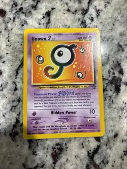 Unown [J] 38/53 - Black Star Promo - WOTC - Pokemon TCG - MP - Image 1