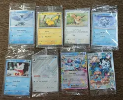 Pokemon 2025 Holiday Calendar Stamped Promos (COMPLETE SET OF 8) SEALED - Image 1