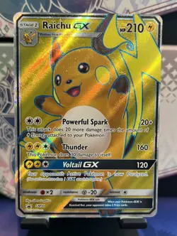 Raichu GX SM90 Sun & Moon Black Star Promo Pokemon - Image 1