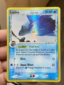 Pokemon TCG Latios 12/110 Holon Phantoms Delta Species Holo Rare - HP/Damaged - Image 1