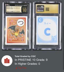 Pokemon Karuta 2023 Charizard CGC Pristine 10 Pop 9 ✨ - Image 2