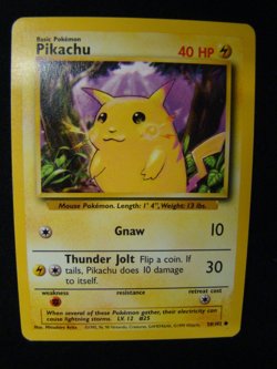 Pokemon Base Set Pikachu 58 - Image 1