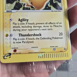 SEALED 2003 Pikachu 012 and Meowth 013 Black Star Promo Holo Pokemon EX Series - Image 3