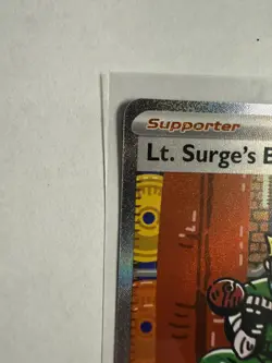 Pokemon Lt. Surge's Bargain Full Art Holo 185/132 - Image 5