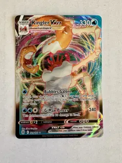 Kingler Vmax 029/172 Full Art Pokemon SWSH09 Brilliant Stars Ultra Rare Holo NM - Image 1