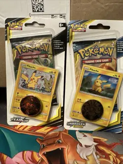 Pokemon 4 Booster Pack Team Up Unbroken & xy Ancient Origins & Xy Flashfire. - Image 1