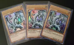 3x Blue-Eyes White Dragon LDS2-EN001 Ultra Rare 1st Edition NM Playset Yugioh - Image 1