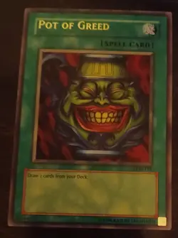 Yu-Gi-Oh! TCG Pot of Greed Legend of Blue Eyes White Dragon LOB-119 Unlimited... - Image 1