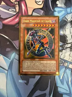 Yugioh Dark Magician of Chaos GLD1-EN016 Gold Rare Limited VLP (LT) - Image 1