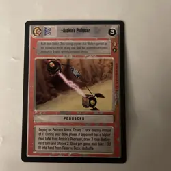 STAR WARS CCG TATOOINE RARE CARD ANAKIN'S PODRACER - Image 1