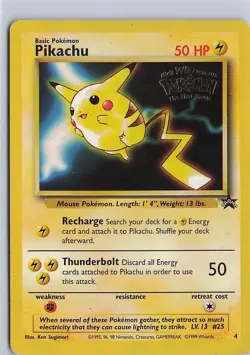 Pokemon Card Pikachu Movie Promo #4 - Image 1