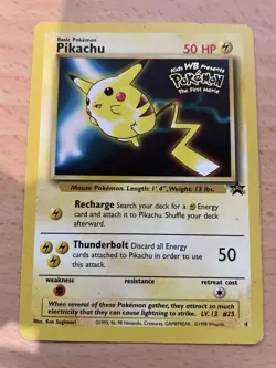 Pokemon Card Pikachu Movie Promo #4 - Image 3