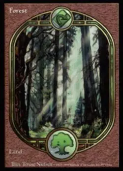 MTG magic cards 1x Forest (88) Unglued Moderate Play, English - Image 1