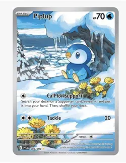 Pokemon Piplup Basic Water Card PFLN 098/094 2025 70HP Regular English - Image 1