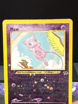 Pokemon Card Mew 1/18 Southern Islands Reverse Holo Rare Played 2 - Image 2