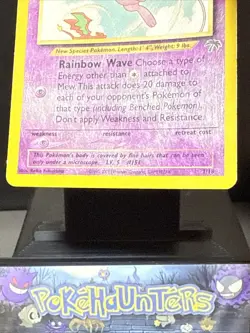 Pokemon Card Mew 1/18 Southern Islands Reverse Holo Rare Played 2 - Image 4
