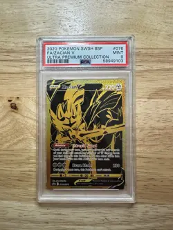 Zacian V SWSH076 SWSH: Sword & Shield Promo Cards Holo PSA 9 - Image 1