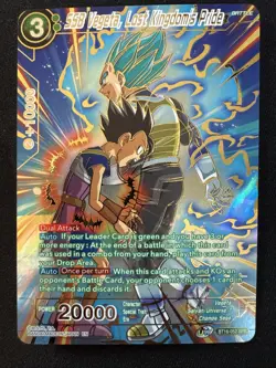 Dragon Ball Super Card Game SSB Vegeta, Lost Kingdom's Pride BT16-052 SPR NM - Image 1