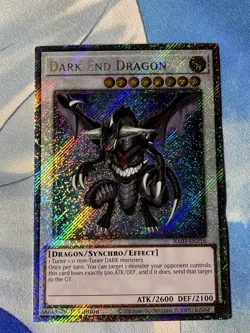 Dark End Dragon RA03-EN216 Platinum Secret Rare Card Near Mint - Image 1