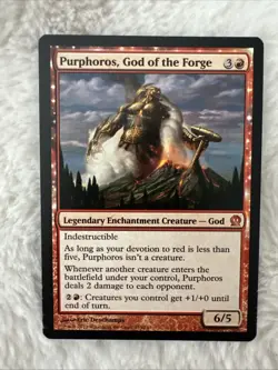MTG Magic The Gathering Card Purphoros, God of the Forge Theros Regular 135/249 - Image 1