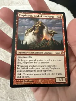 MTG Magic The Gathering Card Purphoros, God of the Forge Theros Regular 135/249 - Image 2